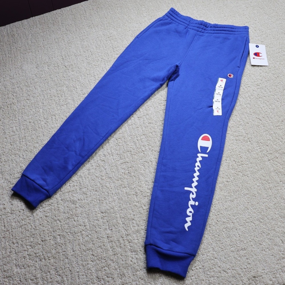 Champion Kids Signature Fleece Jogger Surf the Web Blue C935KB7001 Size M 10/12